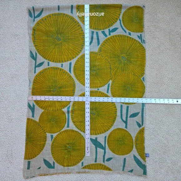 NWOT Cashmere Scarf Retro Scandinavian Design - Picture 11 of 14